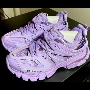 Balenciaga Womens Purple Track Shoe Size 38 (8 US)